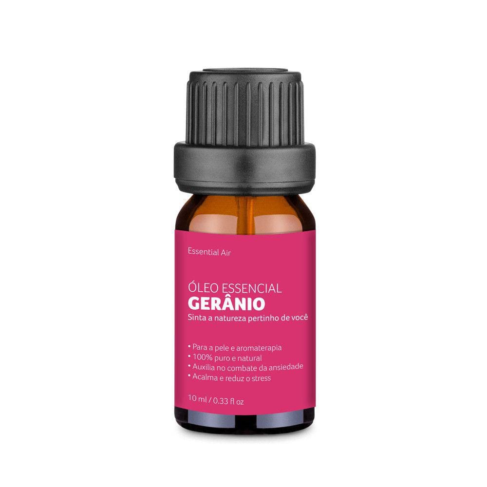 Óleo Essencial de Gerânio contra tensão e ansiedade 10ml Multilaser Saúde - HC125