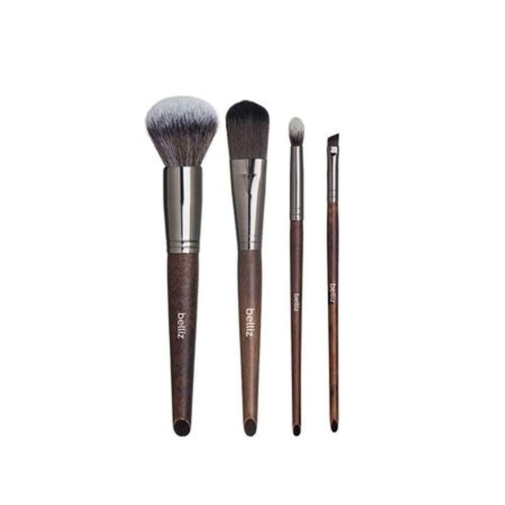 Kit De Pinceis Belliz Wood Face 4 Pcs - 2327