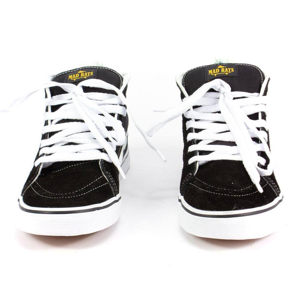 Tênis Adulto Mad Rats Hi Top Lona Camurça Black - 38 no Shoptime