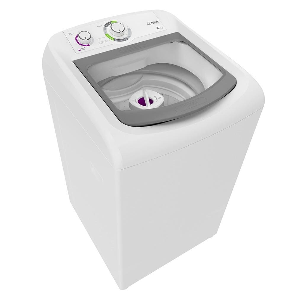 Máquina de Lavar Consul CWB09AB 9kg Com Sistema de Dosagem Extra e Ciclo Edredom Branca