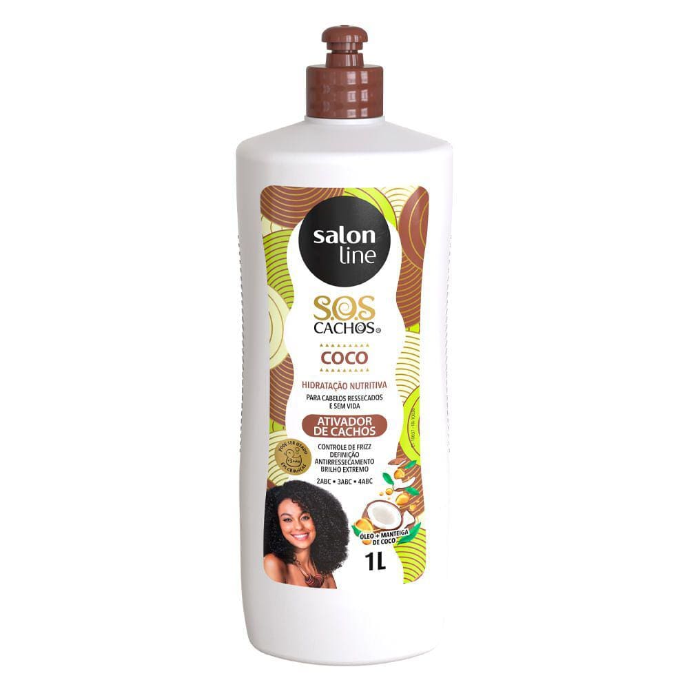 Ativador De Cachos Salon Line S.O.S Tratamento Profundo Coco 1L