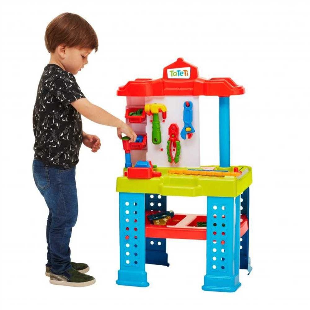 Brinquedo Infantil com Acessórios Ferramentas Bancada de Trabalho 0450 TaTeTi