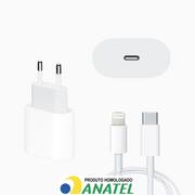 Carregador Turbo 20W VOLT3M Para IPhone - Cabo Lightning + Fonte USB-C Rápido