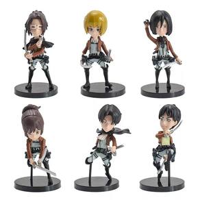 Figuras Ataque Dos Titãs Lote 05 Personagens Wave 1 Com Eren