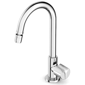 Torneira para Cozinha de Mesa Bica Alta Móvel com Arejador Articulado Debba Roca Cromado