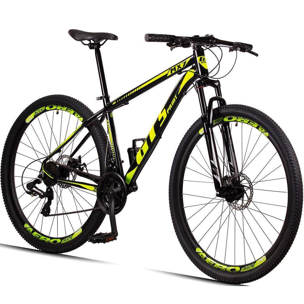 Bicicleta Gt Sprint Mx7 T21 Aro 29 Susp. Dianteira 21 Marchas - Amarelo/preto