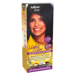 Tintura Light Color Salon Line Preto Safira 1.110 45g