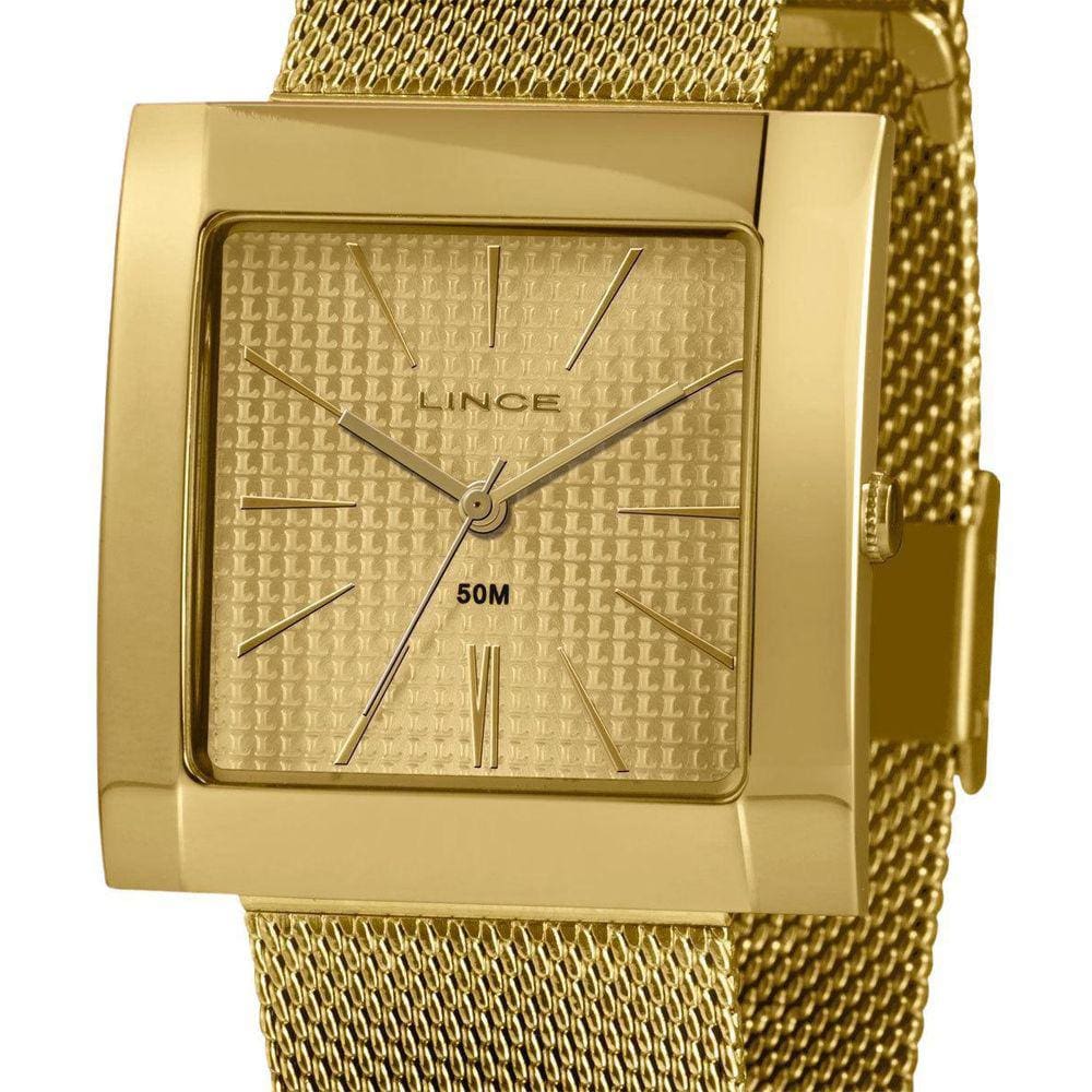 Relógio Feminino Lince Analógico Lqg4654L C1Kx Dourado