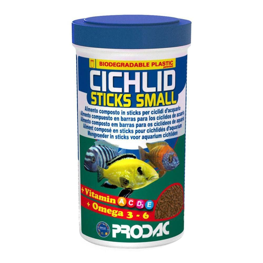 Ração Prodac Cichlid Sticks Small 90G - Ciclídeos Pequenos