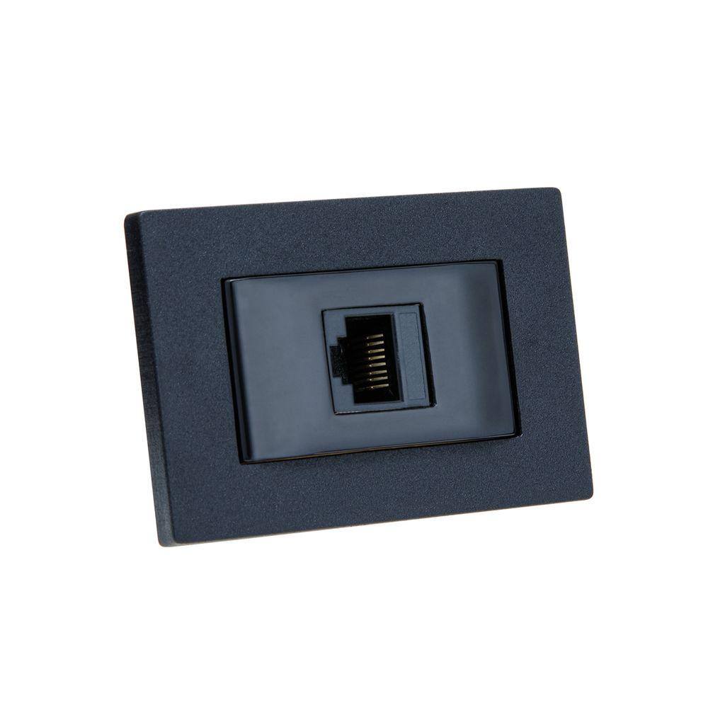 Espelho de Tomada Simples Reto com 1 RJ-45 CAT5e