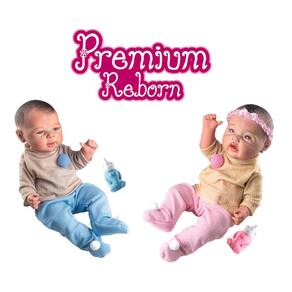 Bebê Reborn Realista Morena 3/4 De Pano Princesa Real Rosa