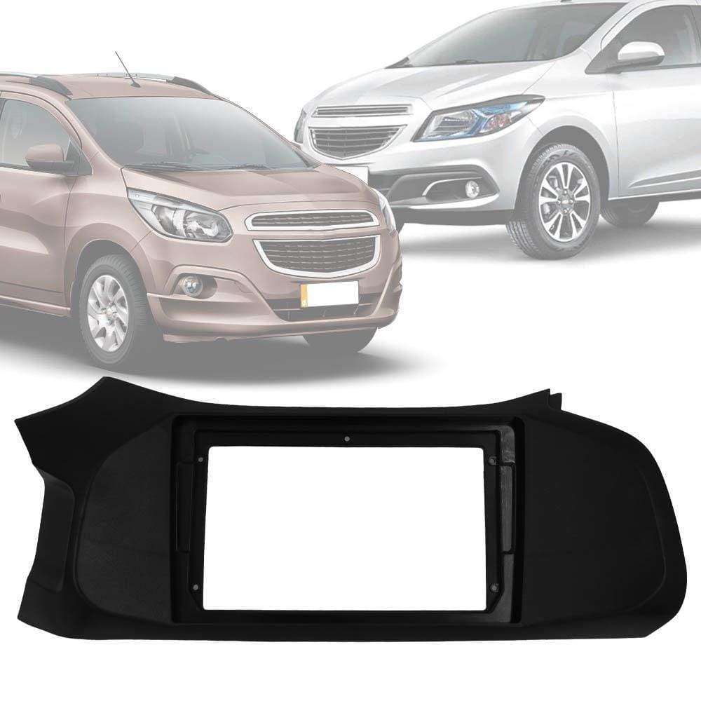 Moldura Painel 2 Din 9 Polegadas GM Spin Onix 2012 a 2018