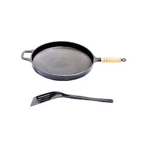 Frigideira Fundo Abaulado Antiaderente Cabo 30cm e Espátula