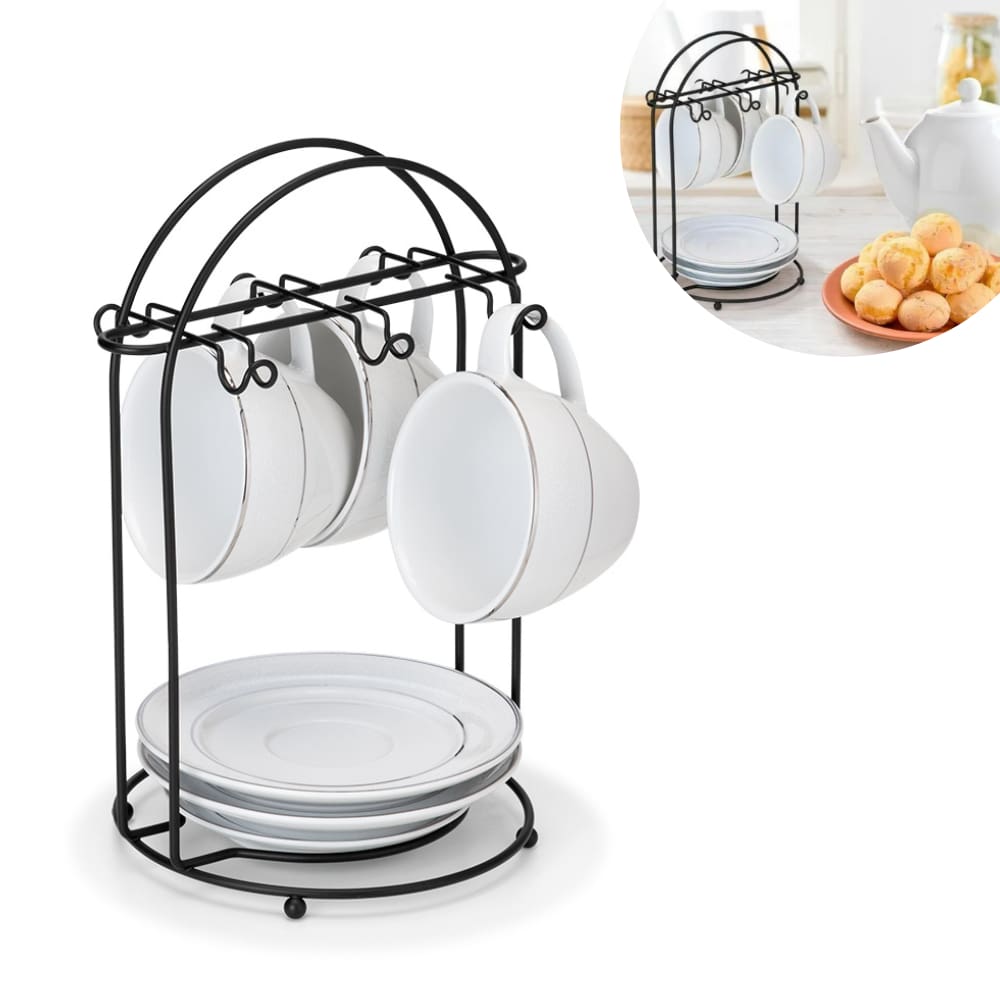 Suporte P/ Xícara De Chá Black Arthi