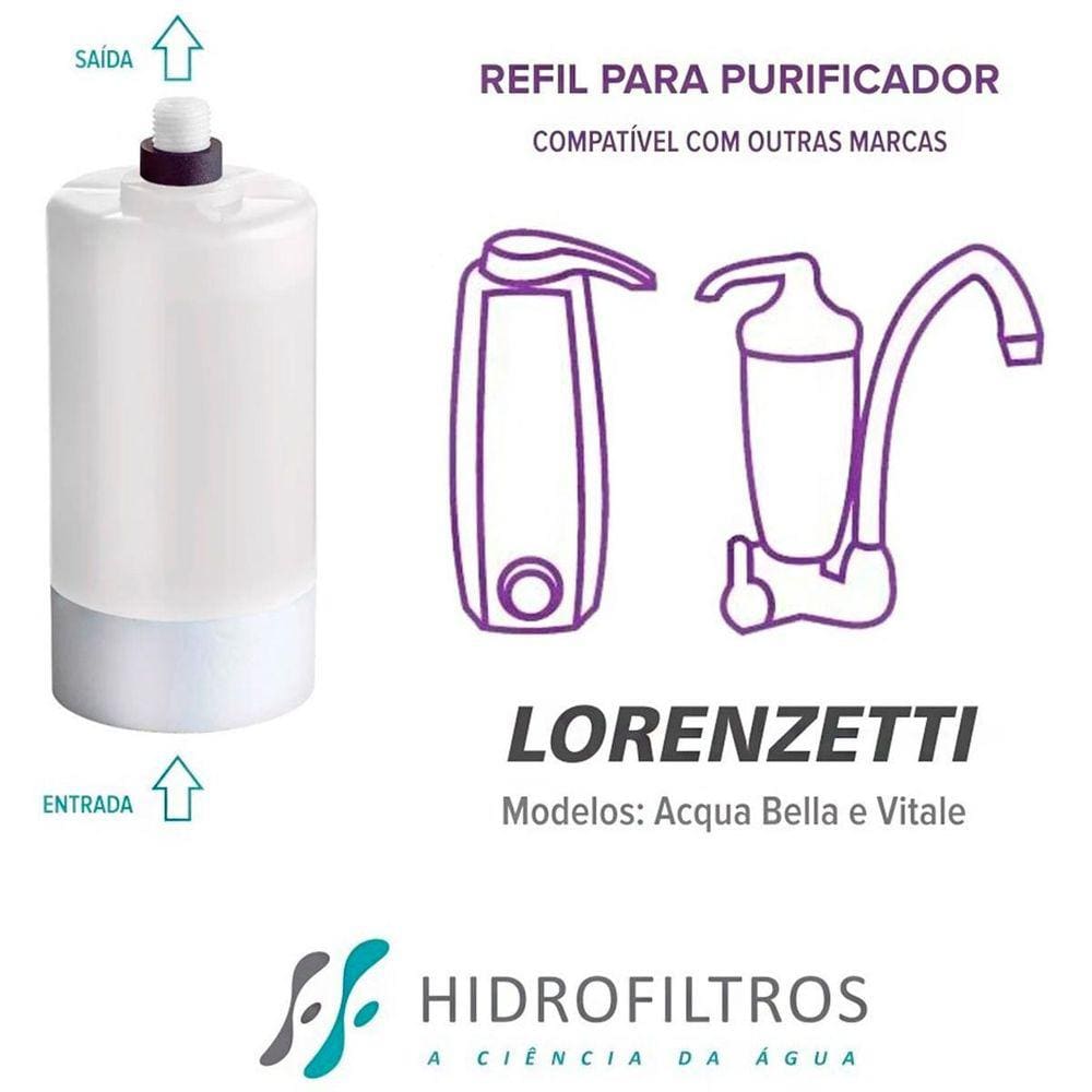 Kit 4 Refil Para Lorenzetti Acqua Bella E Vitale - Branco