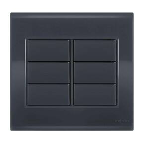Placa Cega 4X4 - Tramontina Liz Grafite - Tlg040