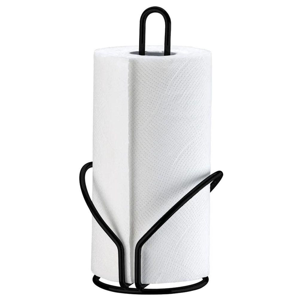 Porta Rolo Papel Toalha Vertical 1191Pt - Preto Fosco