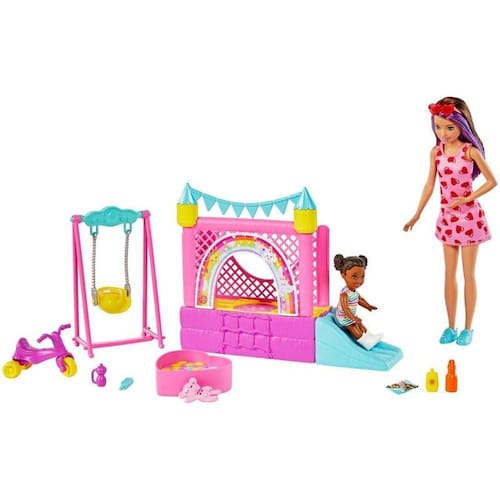 imagem-Barbie Boneca Skipper Babá Parquinho Diversões Mattel Hhb67