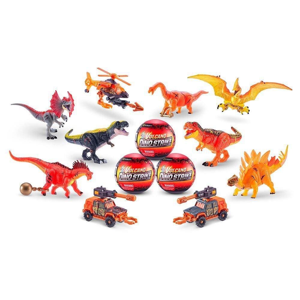 Dino Strike Bola 5 Surpresas Dinossauros E Acessórios