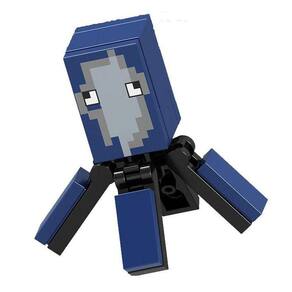 Boneco Minifigure Blocos De Montar Cow Flower Minecraft em