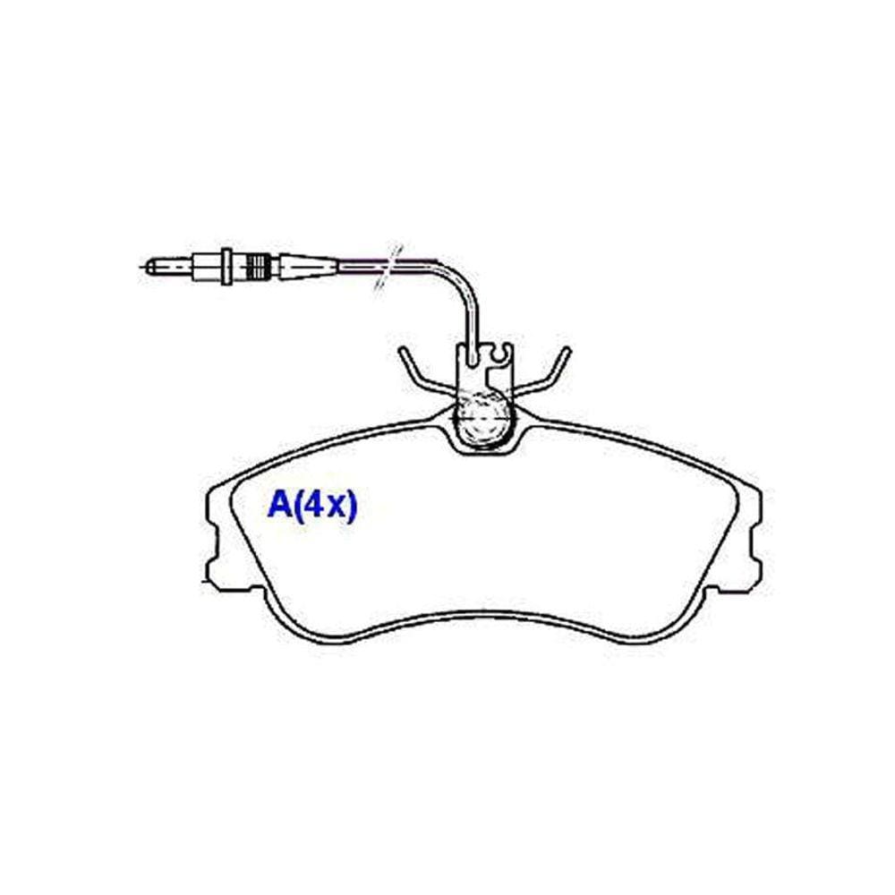 Pastilha Freio Dianteira Syl 1141 Xsara Picasso 1.6/1.8