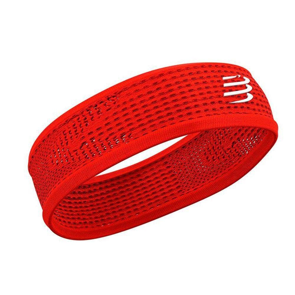 Faixa Cabeça Fina Compressport On/Off Thin Headband Vermelha
