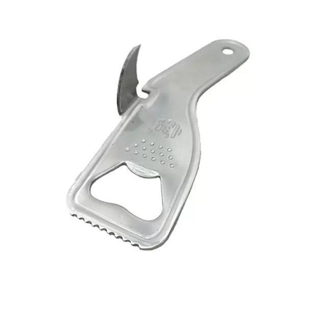 Abridor De Lata E Garrafa Multifuncional 14Cm Inox  Sq