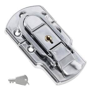 Kit 2 Fecho Engate Rapido Aço Tamanho Grande Chave Lu-F51