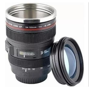 Copo Térmico Lente Câmera Caneca 350 ml
