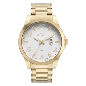 Relógio Technos Masculino Ref: 2115Mxz/1K Casual Dourado