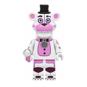 White Freddy Five Nights At Freddy Boneco Blocos De Montar