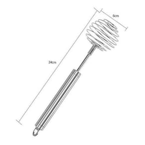 Batedor De Ovo Manual De Aço Inoxidável Espiral Top Chef