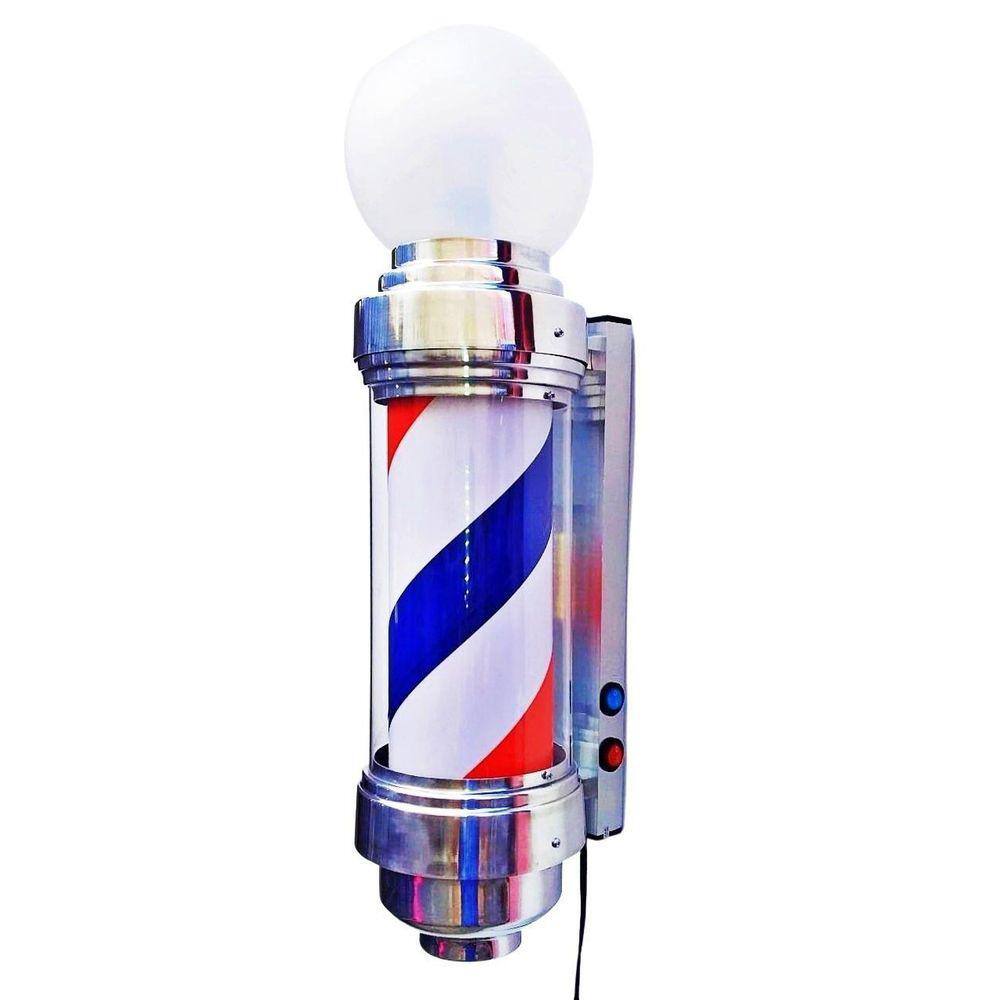 Barber Pole 60Cm Giratória Voltagem Bivolt
