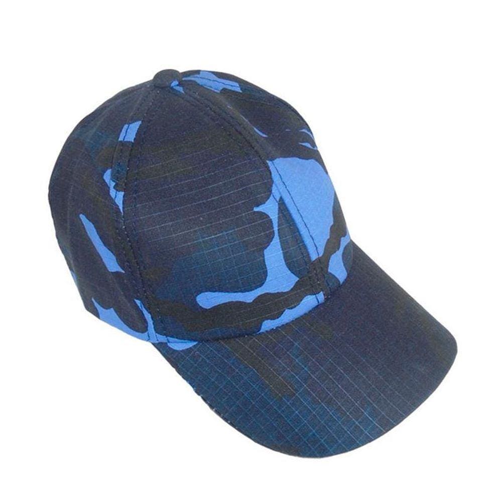 Boné Militar Rip Stop Liso Blue Sky