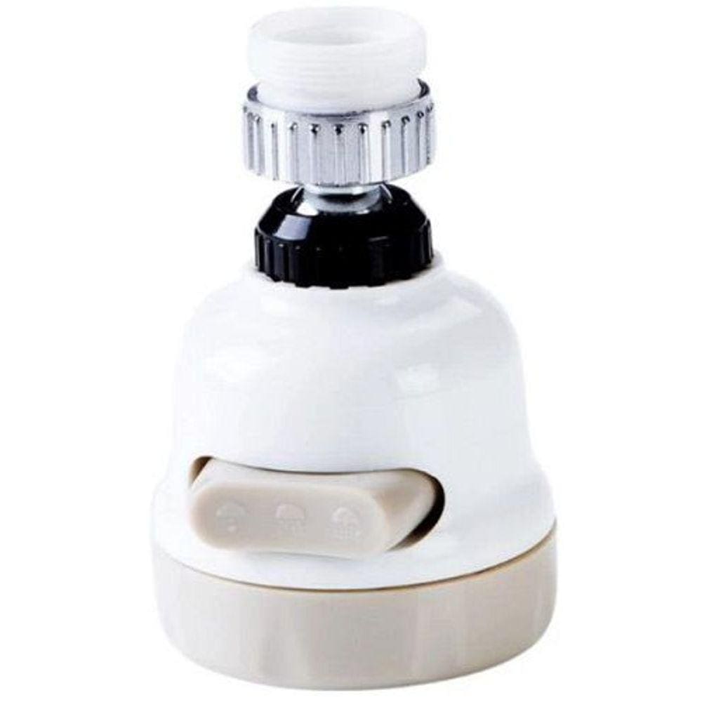 Adaptador Torneira Giratória 360º 3 Jatos D`Água Arejador