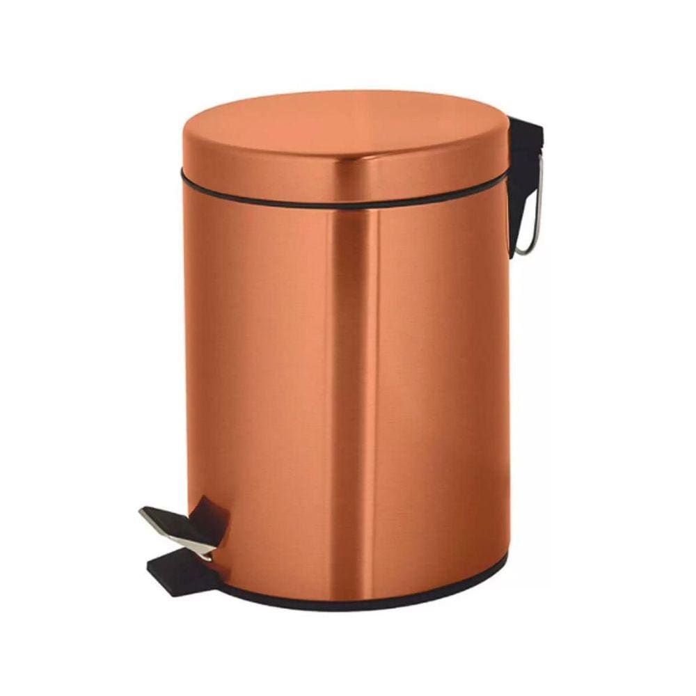 Lixeira 5 Litros Cobre Tóquio Com Pedal
