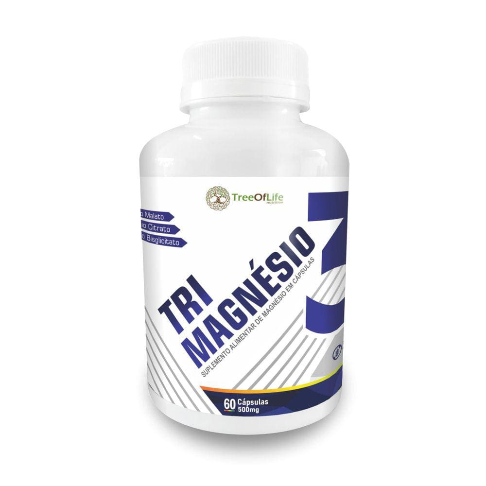 Tri Magnesio 60 Cápsulas 500Mg Tree