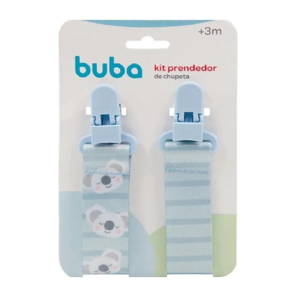 Prendedor De Chupeta 2Und Coala Azul Buba