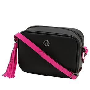 Bolsa Feminina Couro Legítimo Transversal Mariart Titânio