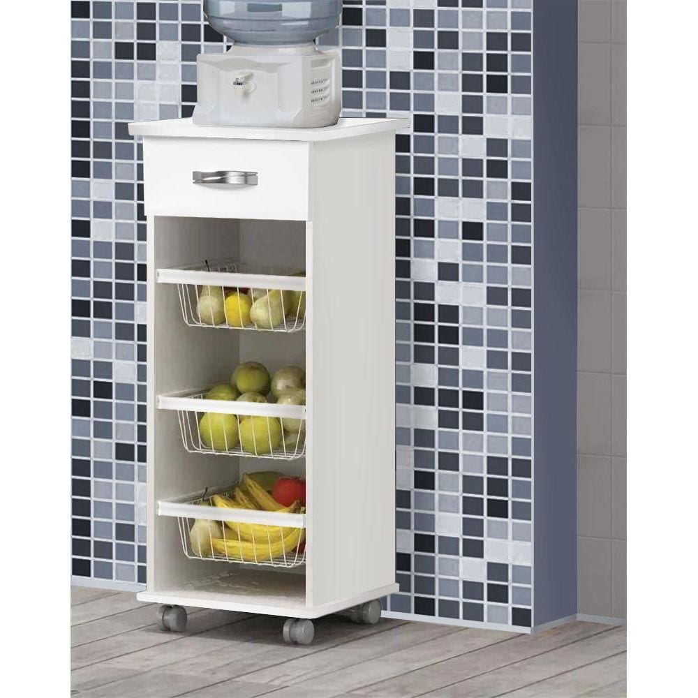 Fruteira Com Gaveta  Premium  - Branca