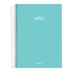 Caderno Universitário Capa Dura 01 Matéria 80 Folhas Jandaia Stilo Pastel Verde