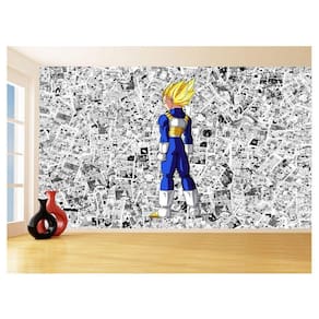 Papel De Parede 3D Dragon Ball Vegeta Anime 3,5M Dbz577