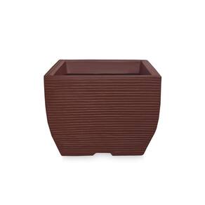 Vaso De Planta Quadrado Decorar Polietileno 30X40 Chocolate