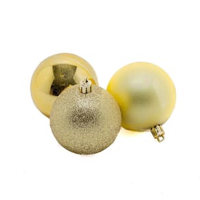 Tubo Bola Natal Le 4cm com 18 Unidades Dourado