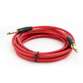 Cabo P10 para P10 Mono Profissional - Vermelho 3 Metros