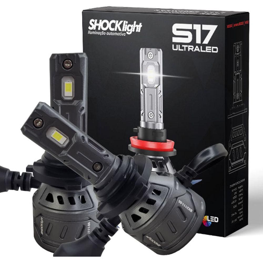 Lâmpada Ultra Led Shocklight 55w S17 Nano Hb4 6000k Canbus