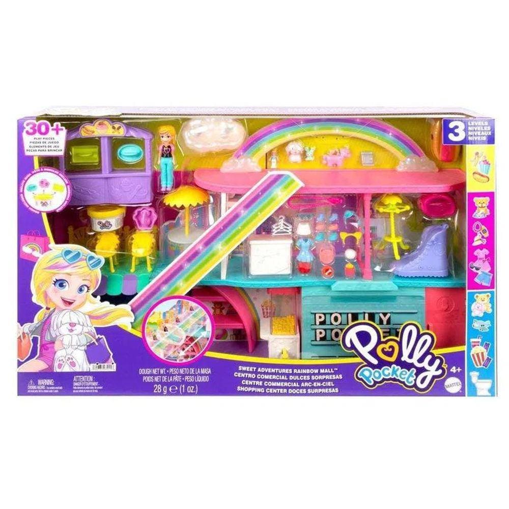 Playset Polly Pocket Shopping Doces Surpresas Mattel Hhx78