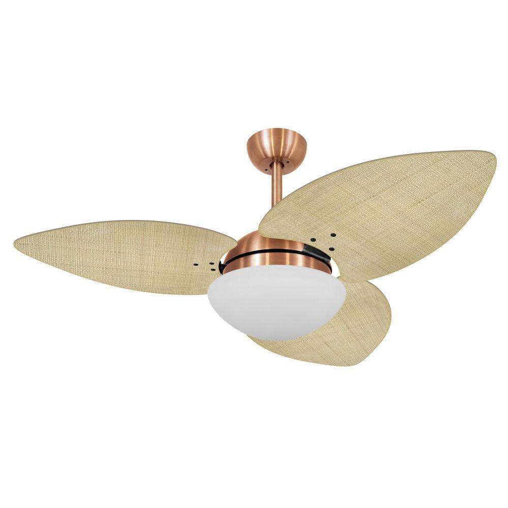 Ventilador Teto Volare Cobre Dunamis S3 Palmae Natural 127V