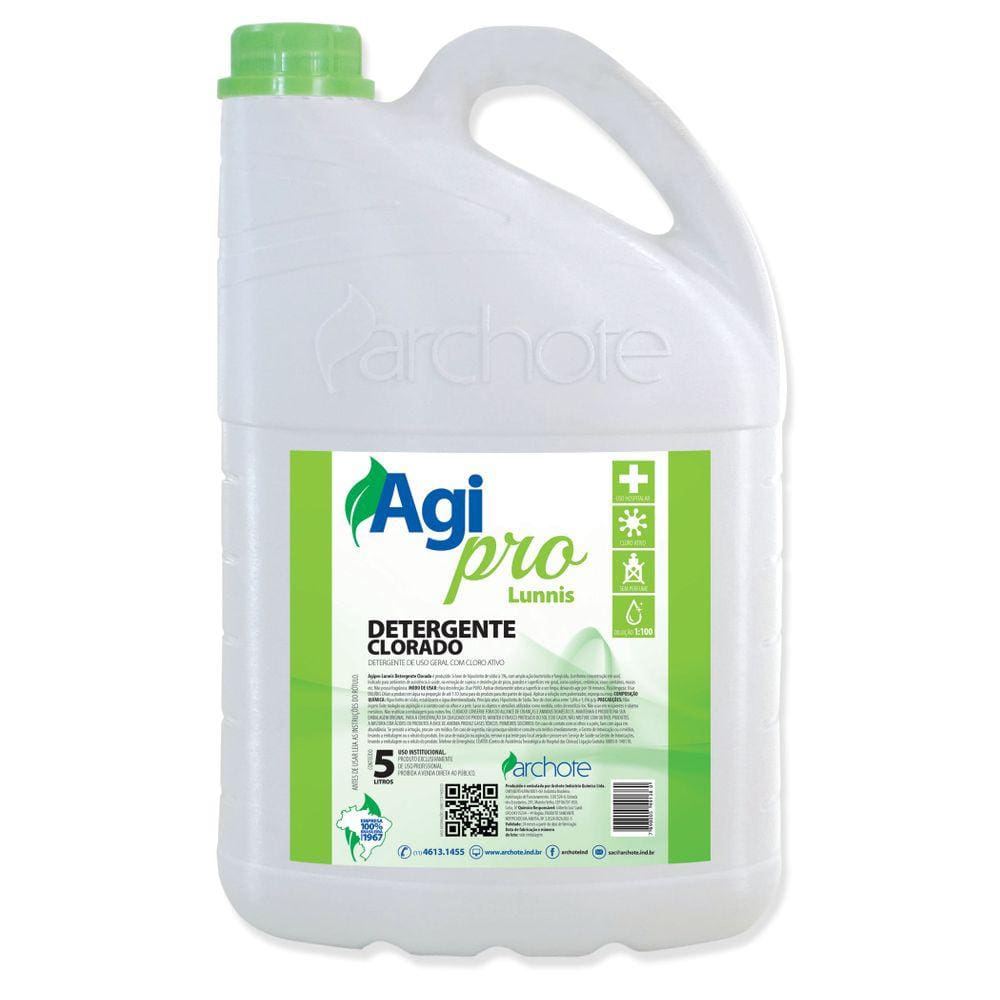 Detergente Clorado Agi Pro Lunnis 5L