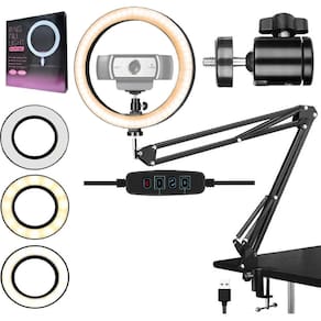 Ring Light Aro Luz De Led Iluminador Hing + Suporte Mesa